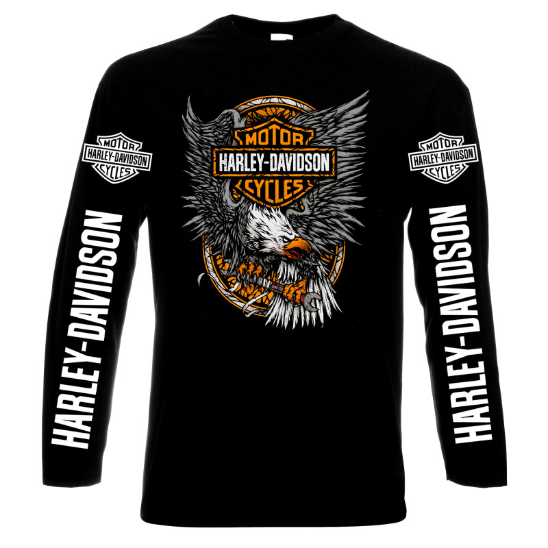 LONG SLEEVE T-SHIRTS Harley Davidson, 1, men's long sleeve t-shirt, 100% cotton, S to 5XL